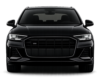 Car front view mirrored